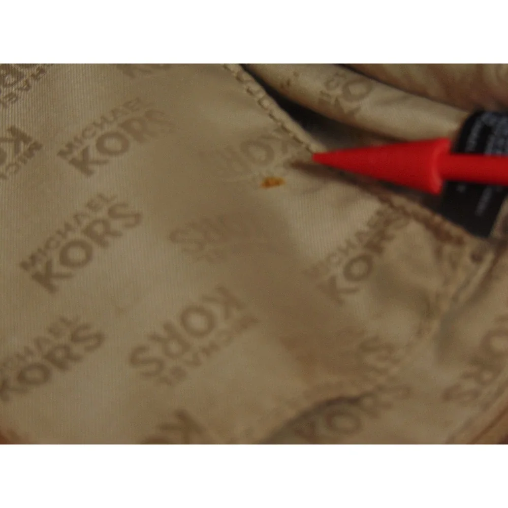 Michael Kors Hamilton Satchel Tan Brown‎ Saffiano 38H7YHMS3L Handbag